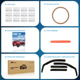Nilight 2009 2010 2011 2012 2013 2014 Ford F150 SuperCrew SVT Raptor SuperCrew Rain Guards Acrylic 4Pcs, view 6