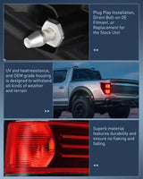 Nilight 2009 2010 2011 2012 2013 2014 Ford F150 Tail light Assembly Rear Lamp Replacement OE Style Red Housing Driver Side, view 5