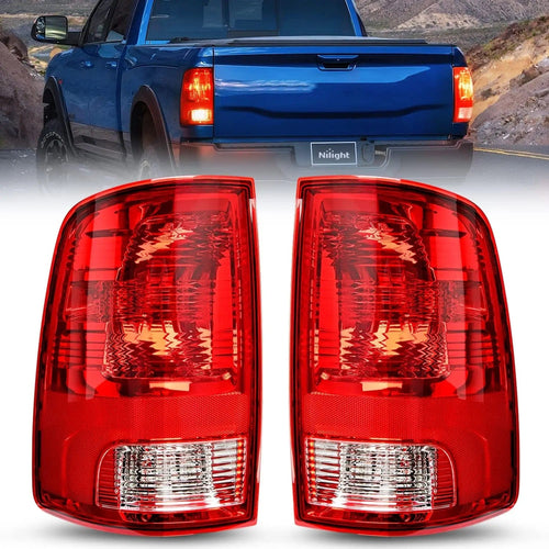Nilight 2009 2010 2011 2012 2013 2014 2015 2016 2017 2018 Dodge Ram 1500 2500 3500 Tail light Assembly Rear Lamp Replacement OE Style w/Bulbs Driver Passenger Side