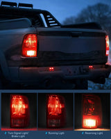 Nilight 2009 2010 2011 2012 2013 2014 2015 2016 2017 2018 Dodge Ram 1500 2500 3500 Tail light Assembly Rear Lamp Replacement OE Style w/Bulbs Driver Passenger Side, view 3