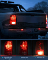 Nilight 2009 2010 2011 2012 2013 2014 2015 2016 2017 2018 Dodge Ram 1500 2500 3500 Tail light Assembly Rear Lamp Replacement OE Style Driver Side, view 3
