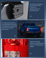 Nilight 2009 2010 2011 2012 2013 2014 2015 2016 2017 2018 Dodge Ram 1500 2500 3500 Tail light Assembly Rear Lamp Replacement OE Style Driver Side, view 5