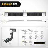 Nilight 2009-2018 Dodge Ram 1500 Crew Cab 2019 2020 2021 2022 2023 2024 Dodge Ram 1500 Classic 2010 2011 2012 2013 2014 2015 2016 2017 2018 2019 2020 2021 2022 2023 2024 Dodge Ram 2500 3500 6 Inch Slip-Proof Stainless Steel Side Step Nerf Bars Running Boards, view 2