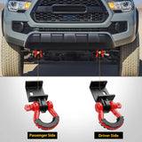 Nilight 2009 2010 2011 2012 2013 2014 2015 2016 2017 2018 2019 2020 2021 2022 2023 Toyota Tacoma Demon Front Tow Hook 3/4 inch D-Ring Shackle, view 5