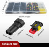 Nilight 200PCS 2 Pin Electrical Connector Plug Male Female Terminal Wire Connector, view 2