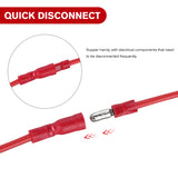 Nilight 200PCS Bullet Terminals Wire Connectors AWG 22-14 Female & Male Butt Insulated Waterproof Electrical Connector Kit for Automotive Marine Electrical Wiring, view 6