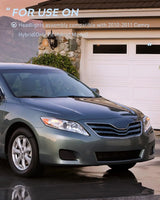 Nilight 2010 2011 Toyota Camry Headlight Assembly Chrome Housing Amber Reflector Upgraded Clear Lens, view 6