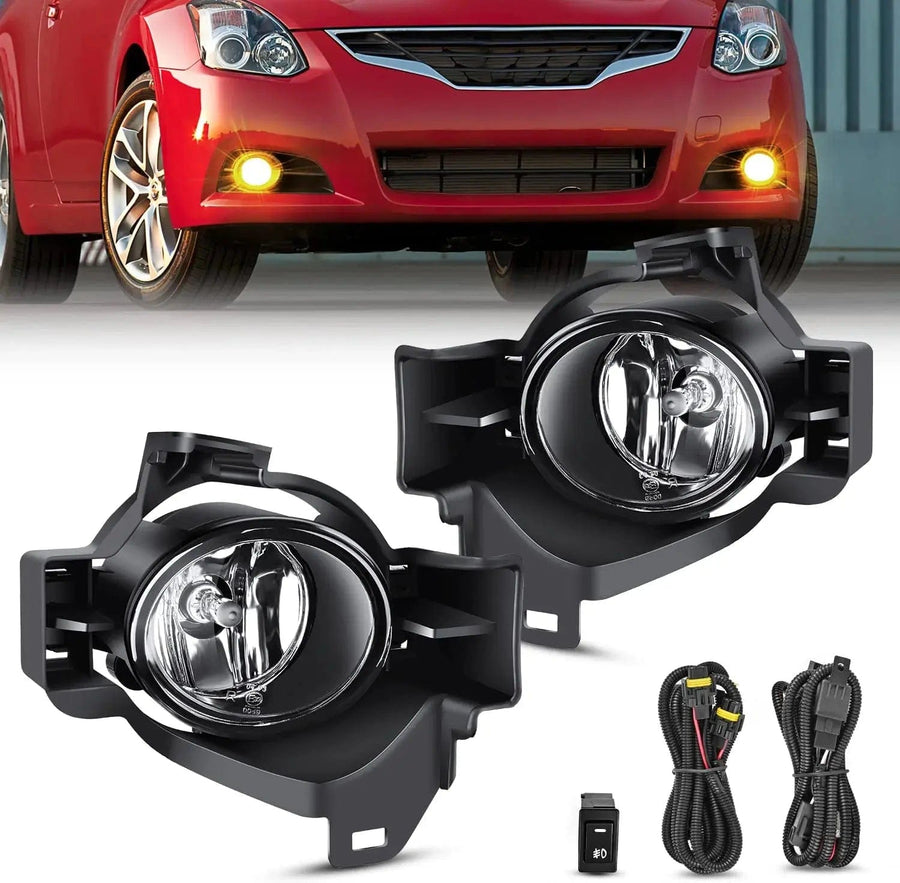 Nilight 2010 2011 2012 Nissan Altima Fog Light Assembly Clear Lens