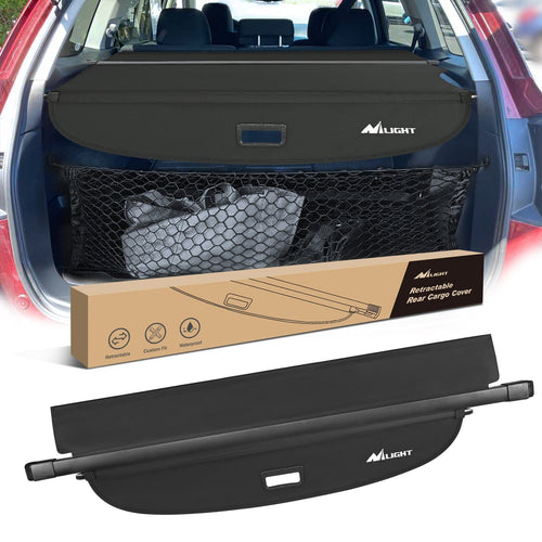 Nilight 2010 2011 2012 2013 2014 Subaru Outback Retractable Trunk Cargo Cover With Trunk Storage Net (Not fits manual liftgate)