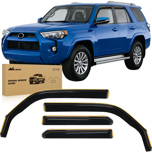 Nilight 2010 2011 2012 2013 2014 2015 2016 2017 2018 2019 2020 2021 2022 2023 2024 Toyota 4Runner Rain Guards Acrylic 4Pcs