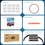 Nilight 2010 2011 2012 2013 2014 2015 2016 2017 2018 2019 2020 2021 2022 2023 2024 Toyota 4Runner Rain Guards Acrylic 4Pcs, view 6