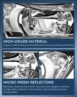 Nilight 2011 2012 2013 2014 2015 Chevy Cruze 2016 Cruze Limited Headlight Assembly Chrome Housing Clear Reflector, view 6