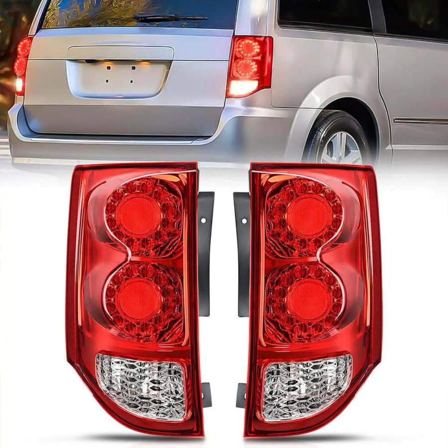Nilight 2011 2012 2013 2014 2015 2016 2017 2018 2019 2020 Dodge Grand Caravan Tail light Assembly Rear Lamp Replacement OE Style Driver Passenger Side