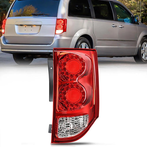Nilight 2011 2012 2013 2014 2015 2016 2017 2018 2019 2020 Dodge Grand Caravan Tail light Assembly Rear Lamp Replacement OE Style Passenger Side