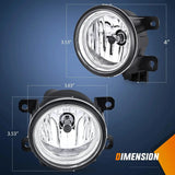 Nilight 2013 2014 2015 Honda Accord 2013-2021 Civic 2015 2016 2017 2018 2019 2020 Fit 2019 2020 HRV Fog Lights Assembly, view 2