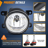 Nilight 2013 2014 2015 Honda Accord 2013-2021 Civic 2015 2016 2017 2018 2019 2020 Fit 2019 2020 HRV Fog Lights Assembly, view 5