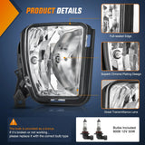 Nilight 2013 2014 2015 2016 2017 2018 Dodge Ram 1500 2019 2020 2021 RAM 1500 Classic Fog Light Assembly Clear Lens, view 3