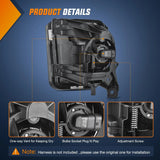 Nilight 2013 2014 2015 2016 2017 2018 Dodge Ram 1500 2019 2020 2021 RAM 1500 Classic Fog Light Assembly Clear Lens, view 4