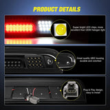 Nilight 2014 2015 2016 2017 2018 Chevy Silverado GMC Sierra 1500 2500 3500HD Third Brake Light, view 2