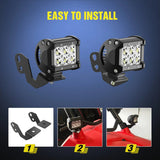 Nilight Side Pillar Mounts For 2014-2018 Polaris RZR XP 1000 RZR 900, view 2