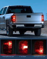 Nilight 2014 2015 2016 2017 2018 2019 Chevy Silverado 1500 2500HD 3500HD 2015 2016 2017 2018 2019 GMC Sierra 3500HD 2019 Silverado 1500LD Tail light Assembly Rear Lamp Driver Side, view 3