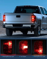 Nilight 2014 2015 2016 2017 2018 2019 Chevy Silverado 1500 2500 HD 3500 HD 2015 2016 2017 2018 2019 GMC Sierra 3500HD 2019 Silverado 1500LD OE Style Tail light Assembly Rear Lamp Replacement, view 3