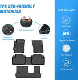 Nilight 2014 2015 2016 2017 2018 2019 2020 2021 Mitsubishi Outlander TPE Floor Mats, view 3
