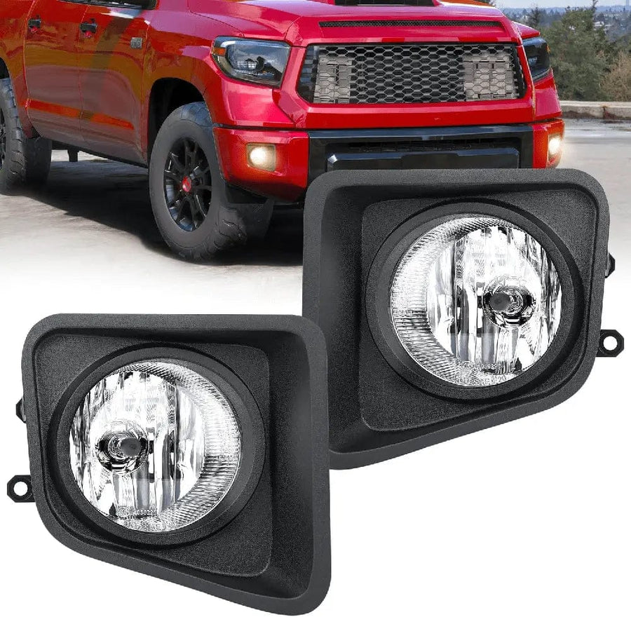 Nilight 2014 2015 2016 2017 2018 2019 2020 2021 Toyota Tundra Fog Light Assembly Clear Lens