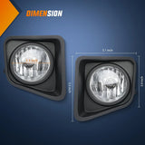 Nilight 2014 2015 2016 2017 2018 2019 2020 2021 Toyota Tundra Fog Light Assembly Clear Lens, view 4
