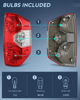 Nilight 2014 2015 2016 2017 2018 2019 2020 2021 Toyota Tundra Taillight Assembly Rear Lamp Replacement OE Style Driver Passenger Side, view 2