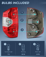 Nilight 2014 2015 2016 2017 2018 2019 2020 2021 Toyota Tundra Taillight Assembly Rear Lamp Replacement OE Style Driver Side, view 2
