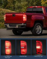 Nilight 2015 2016 2017 2018 2019 2020 2021 2022 Chevy Colorado Rear Lamp Replacement Taillight Assembly OE Style Passenger Side w/Bulbs (25% OFF Final Checkout), view 6