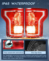 Nilight 2015 2016 2017 Ford F150 Tail light Assembly Rear Lamp Replacement OE Style Red Housing Driver Passenger Side, view 4
