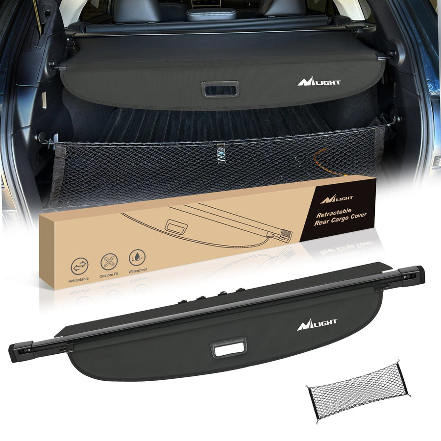 Nilight 2015 2016 2017 2018 2019 Subaru Outback Retractable Trunk Cargo Cover With Trunk Storage Net