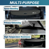 Nilight 2015 2016 2017 2018 2019 Subaru Outback Retractable Trunk Cargo Cover With Trunk Storage Net, view 4