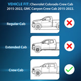 Nilight 2015 2016 2017 2018 2019 2020 2021 2022 Chevy Colorado Crew Cab GMC Canyon Crew Cab Rain Guards Acrylic 4Pcs, view 6
