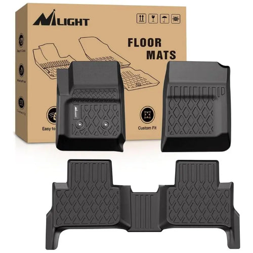 Nilight 2015 2016 2017 2018 2019 2020 2021 2022 Chevy Colorado Crew Cab/GMC Canyon Crew Cab TPE Floor Mats