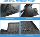 Nilight 2015 2016 2017 2018 2019 2020 2021 2022 Chevy Colorado Crew Cab/GMC Canyon Crew Cab TPE Floor Mats, view 4
