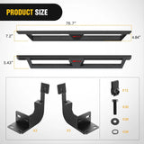 Nilight 2015 2016 2017 2018 2019 2020 2021 2022 2023 Chevy Colorado/GMC Canyon Crew Cab Running Boards Dual-Stage Textured Black Powder Coated Slip-Proof Side Step Nerf Bars Running Boards, view 2