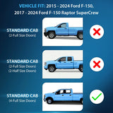 Nilight 2015 2016 2017 2018 2019 2020 2021 2022 2023 Ford F150 SuperCrew SVT Raptor SuperCrew Rain Guards Acrylic 4Pcs, view 6