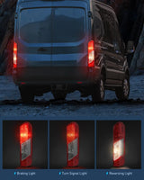 Nilight 2015 2016 2017 2018 2019 2020 2021 2022 2023 Ford Transit 150 250 350 350 Tail light Assembly Rear Lamp Replacement OE Style Passenger Side, view 3