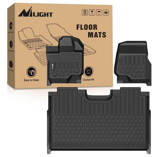 Nilight 2015 2014 2015 2016 2017 2018 2019 2020 2021 2022 2023 2024 2025 Ford F150 Lightning SuperCrew Cab (Bucket Seats) TPE Floor Mats