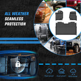 Nilight 2015 2014 2015 2016 2017 2018 2019 2020 2021 2022 2023 2024 2025 Ford F150 Lightning SuperCrew Cab (Bucket Seats) TPE Floor Mats, view 5