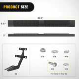 Nilight 2015 2016 2017 2018 2019 2020 2021 2022 2023 2024 Ford F150 SuperCrew Cab Pickup 4 Door 2017 2018 2019 2020 2021 2022 2023 2024 Ford F250 F350 Super Duty Crew Cab 6 Inch Slip-Proof Aluminum Side Step Nerf Bars Running Boards, view 2