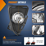 Nilight 2016 2017 2018 Toyota RAV4 Fog Lights Assembly Clear Lens H11 552 Halogen Bulbs, view 2