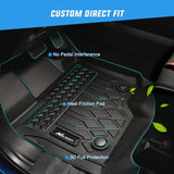 Nilight 2016 2017 2018 2019 2020 2021 Honda Civic Coupe/Sedan/Type R / 2017 2018 2019 2020 2021 Civic Hatchback TPE Floor Mats, view 2