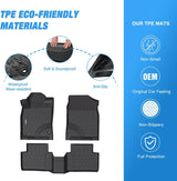 Nilight 2016 2017 2018 2019 2020 2021 Honda Civic Coupe/Sedan/Type R / 2017 2018 2019 2020 2021 Civic Hatchback TPE Floor Mats, view 3