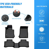 Nilight 2016 2017 2018 2019 2020 2021 2022 Mercedes Benz GLC300 GLC43 GLC63 TPE Floor Mats, view 3