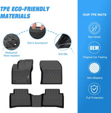 Nilight 2016 2017 2018 2019 2020 2021 2022 Toyota Prius Prime TPE Floor Mats, view 3