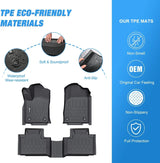 Nilight 2016 2017 2018 2019 2020 2021 2022 2023 Dodge Durango / Jeep Grand Cherokee TPE Floor Mats, view 3